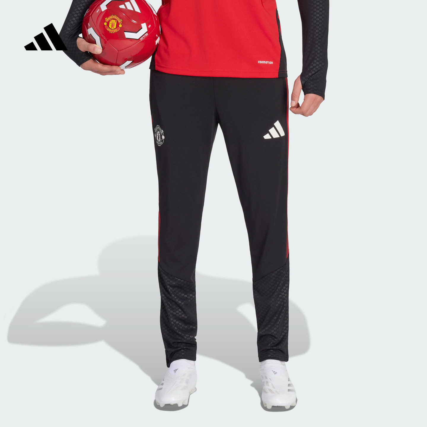 曼联足球修身训练运动长裤男装新款adidas阿迪达斯官方