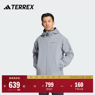 拒水防风户外加绒软壳衣男adidas阿迪达斯官方TERREX IY0092