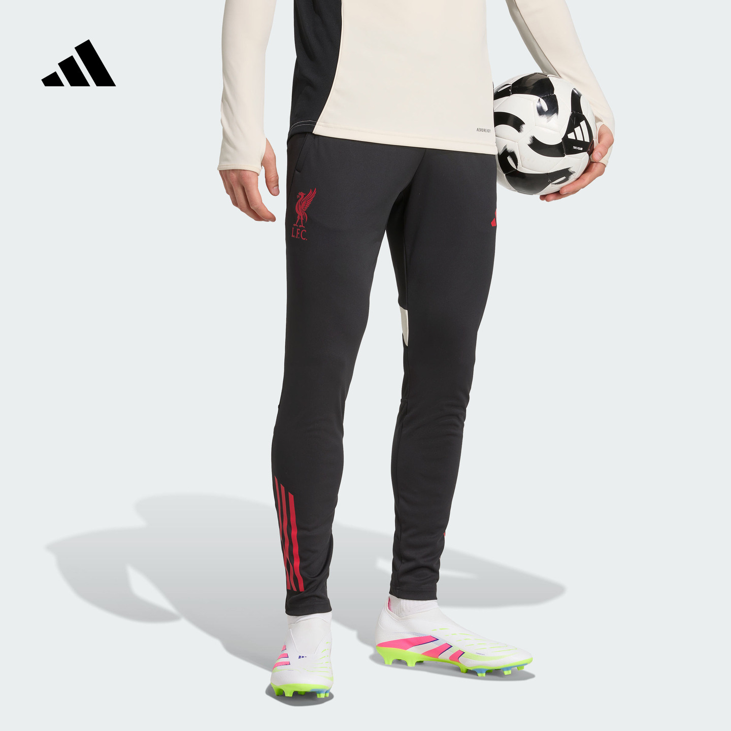 利物浦修身足球训练运动长裤男装秋季adidas阿迪达斯官方JV6566