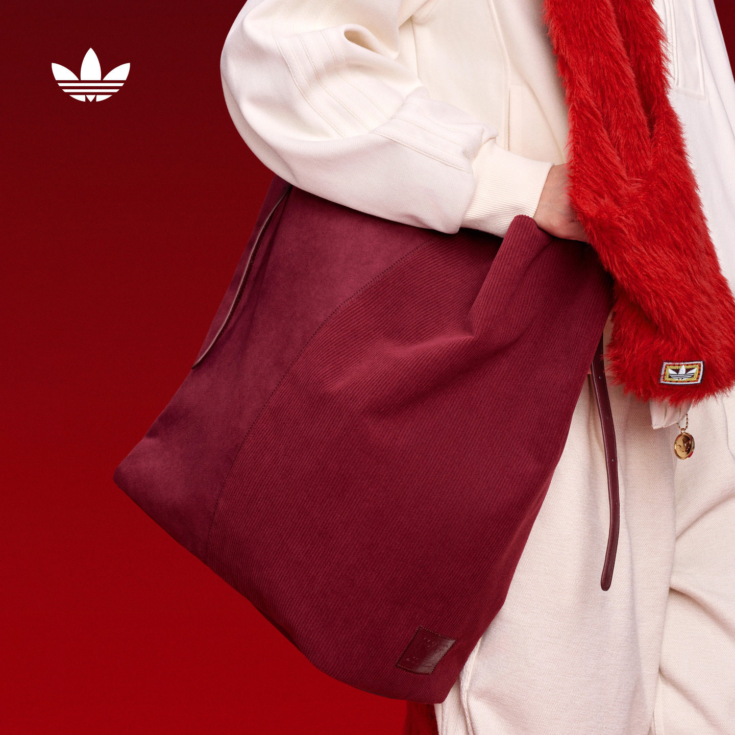 简约优雅时尚单肩拎包托特包男女新款adidas阿迪达斯官方三叶草