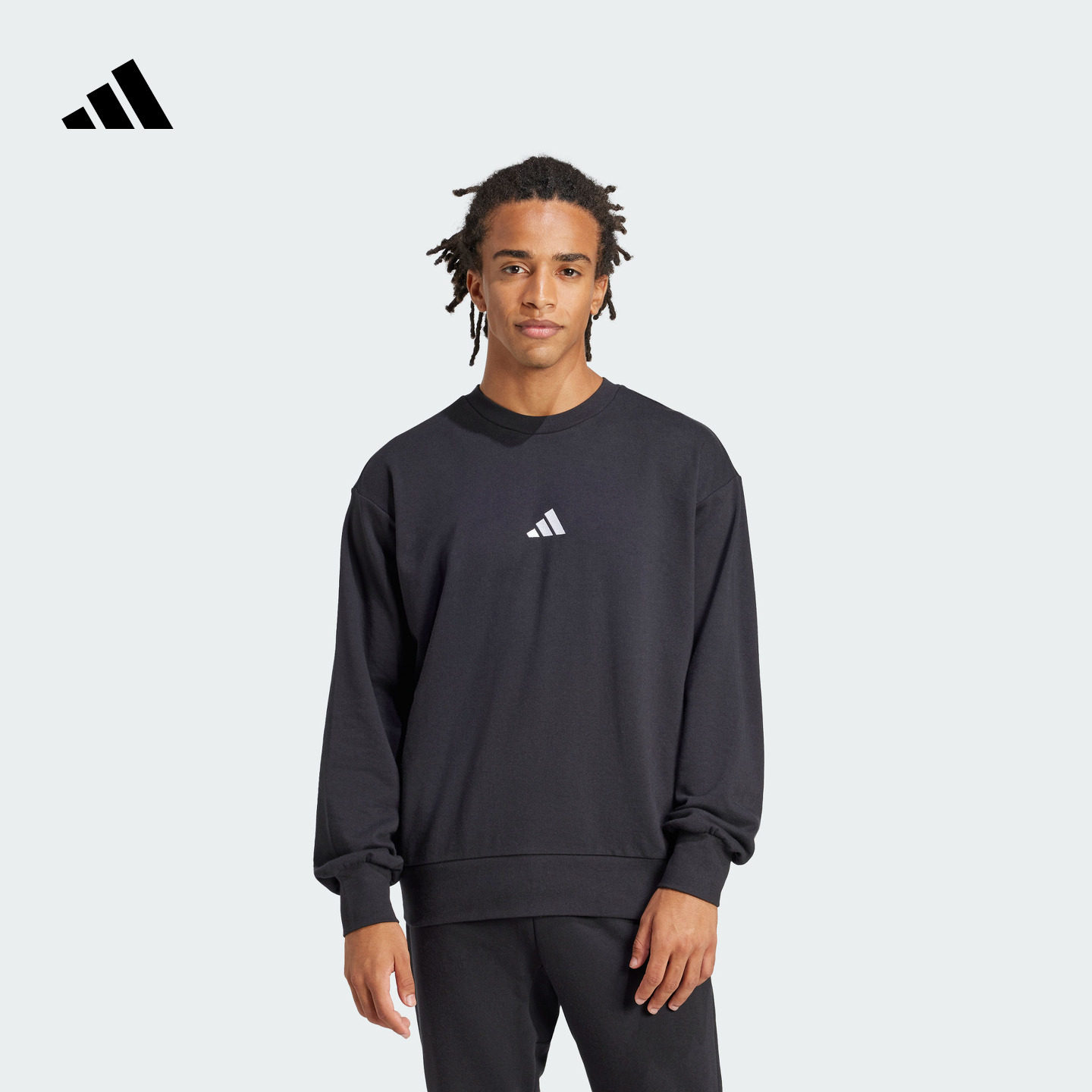 阿迪达斯易用系男连帽套头卫衣