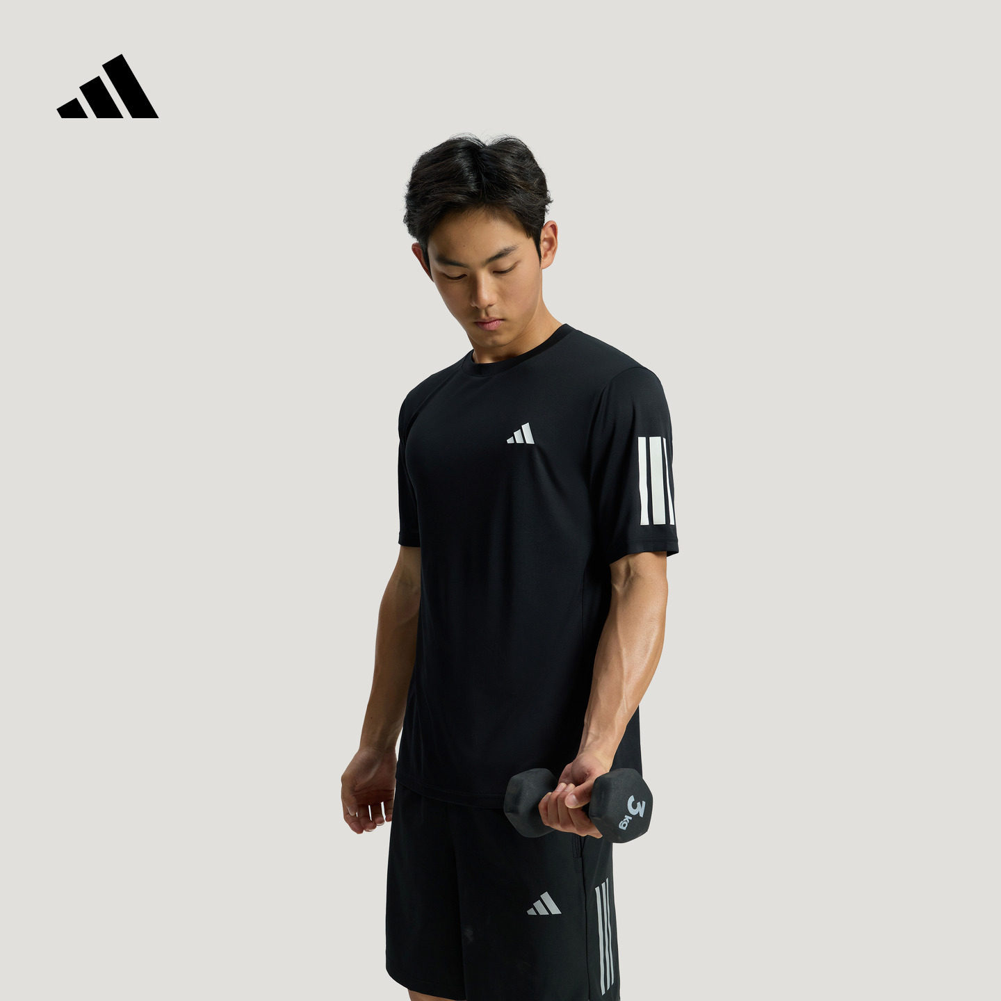 速干运动短袖T恤上衣健身服男装新款adidas阿迪达斯官方KU8731
