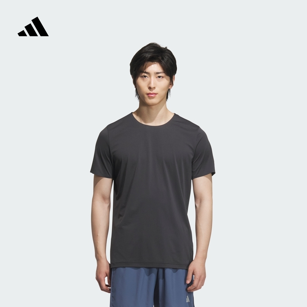 速干凉爽简约跑步运动上衣圆领短袖T恤男夏季新款adidas阿迪达斯