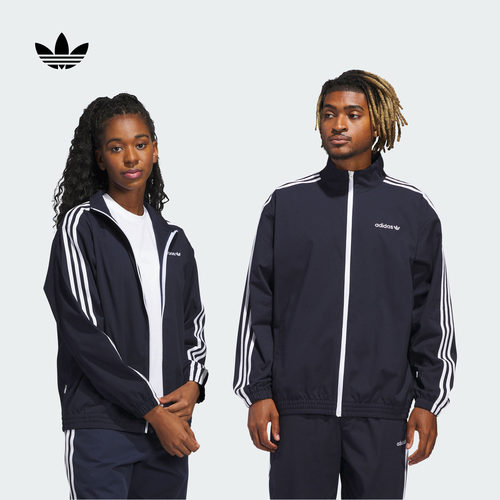 阿迪达斯三叶草男女情侣外套