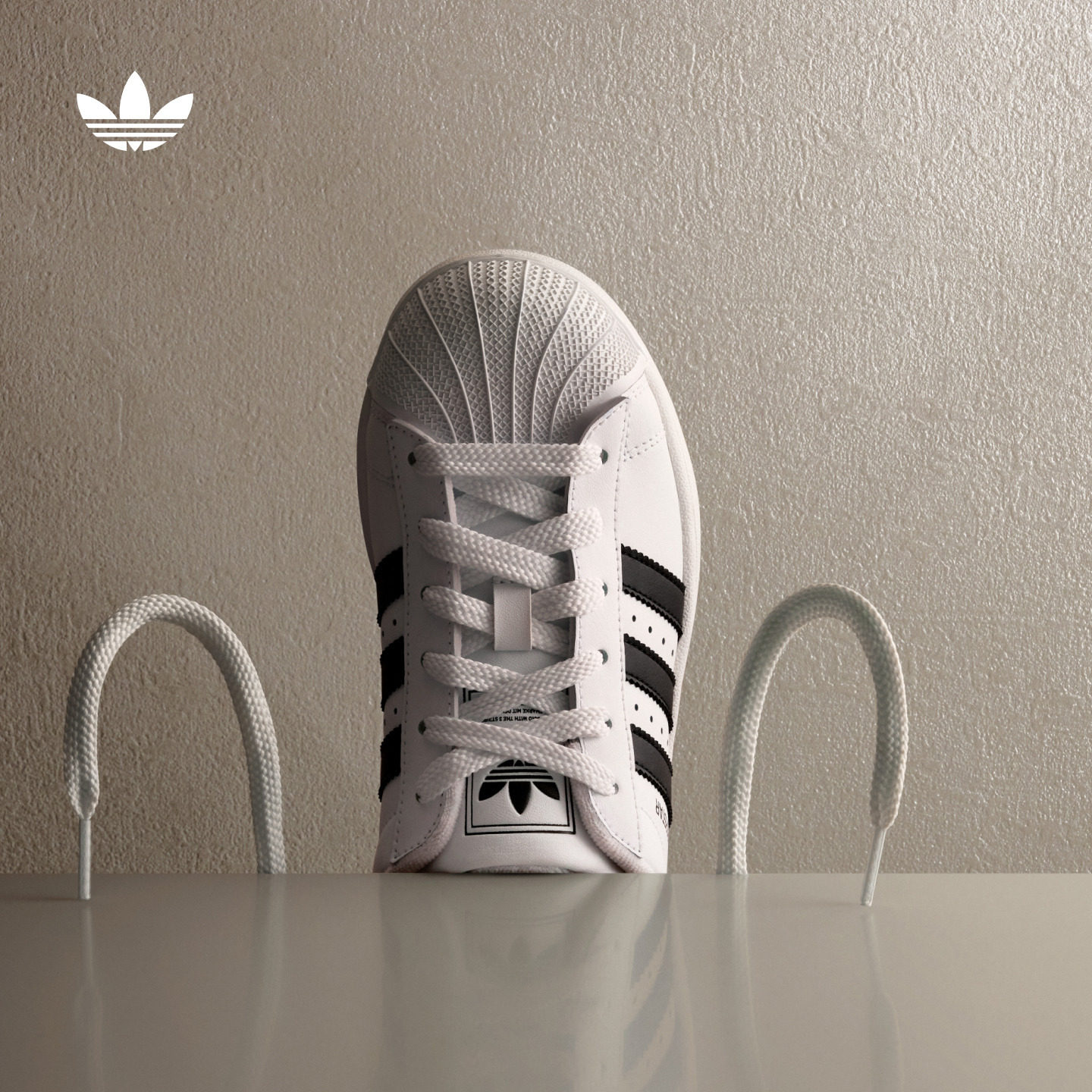 男女大童SUPERSTAR II GCA经典贝壳头板鞋adidas阿迪达斯三叶草 - 实物图