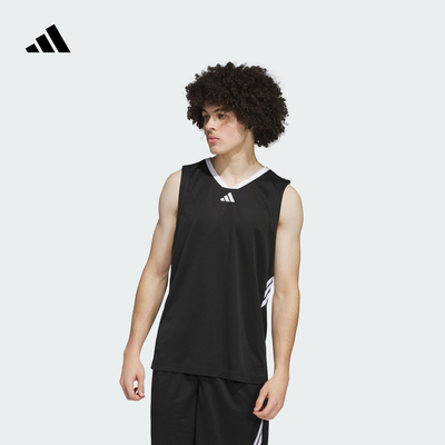 阿迪达斯男篮球运动舒适无袖背心