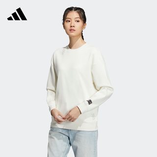 休闲圆领套头卫衣女装adidas阿迪达斯官方轻运动HZ3004