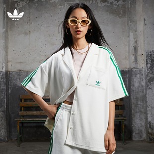 经典 春夏新款 上衣女装 运动短袖 adidas阿迪达斯官方三叶草JH0614