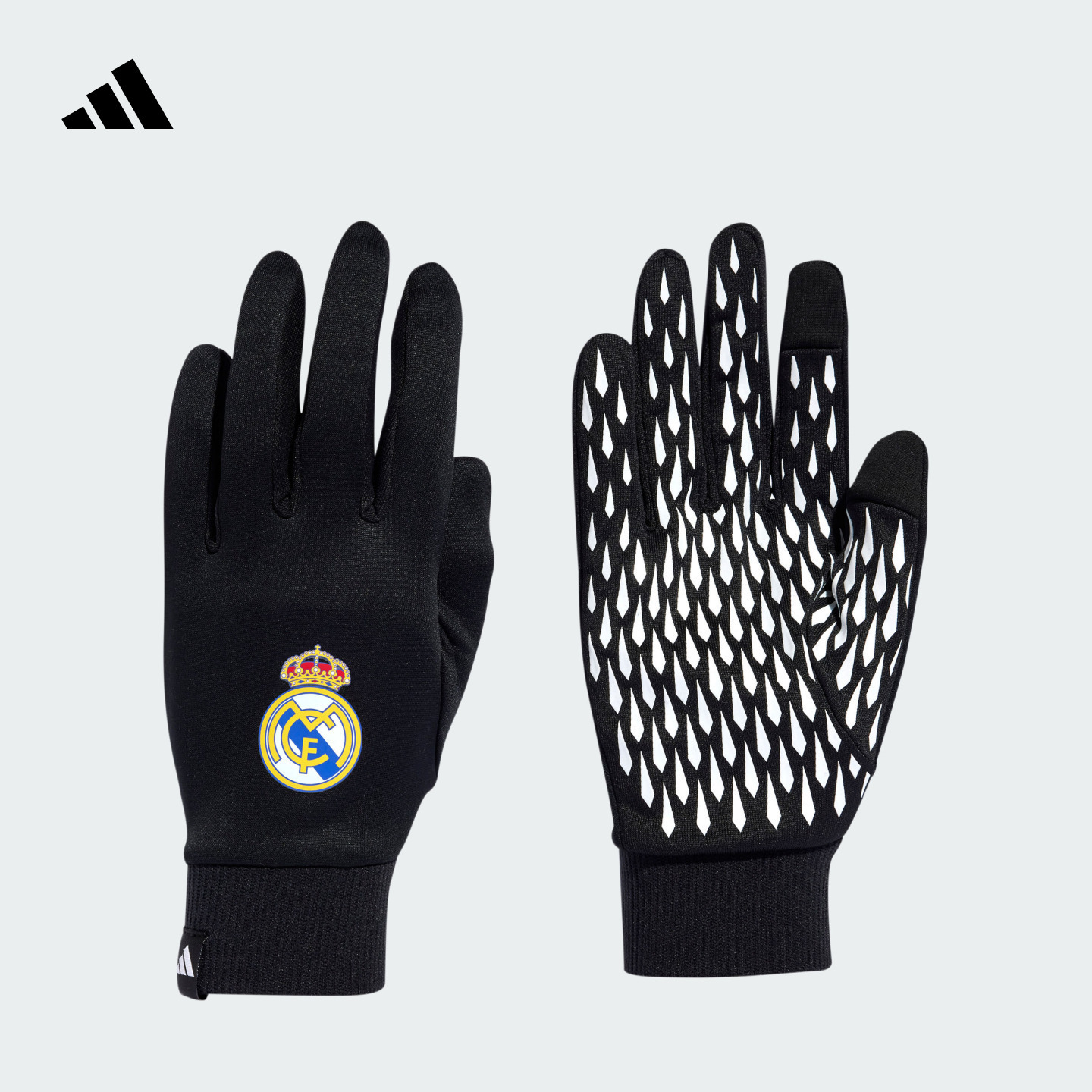 阿迪达斯男女皇马足球训练手套