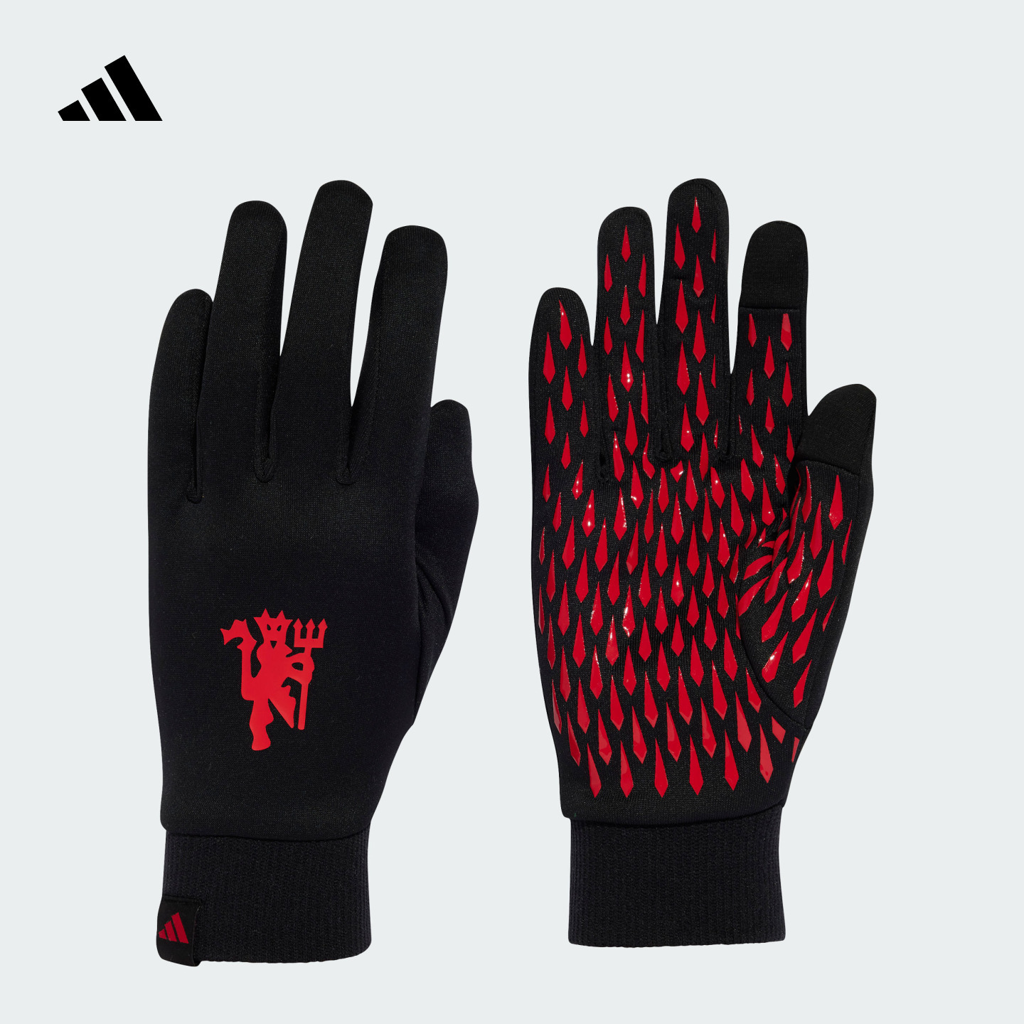阿迪达斯男女曼联足球训练手套