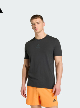 Les Mills莱美联名速干修身舒适运动健身短袖T恤男adidas阿迪达斯