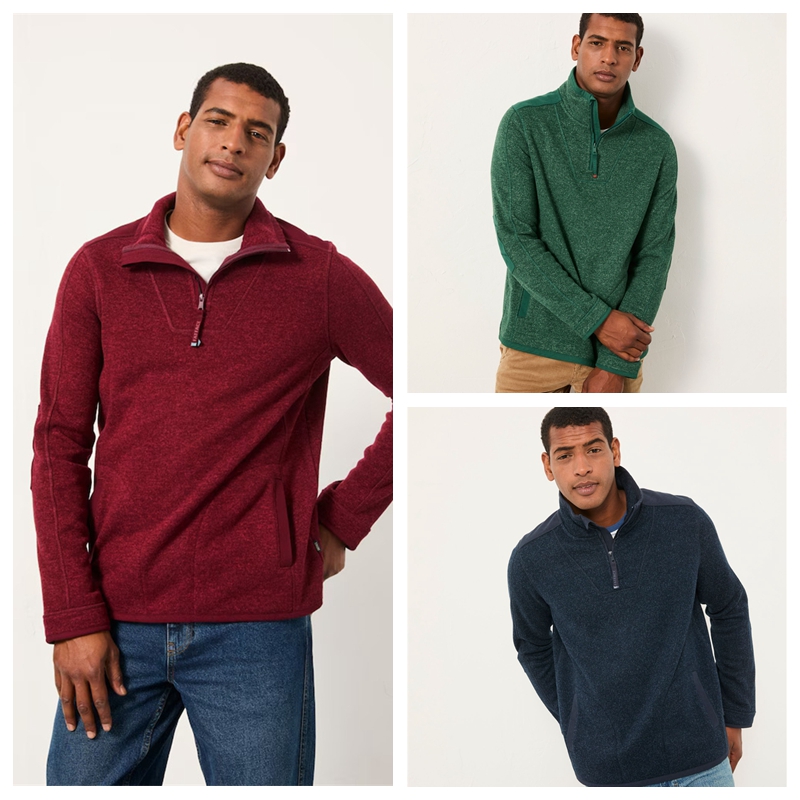 7E0外贸男士保暖抓绒卫衣秋冬男装半拉链立领外套纯色自发热