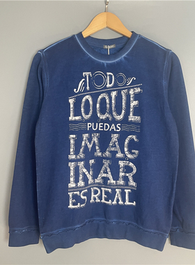 5B0 俄单GLV儿童纯棉做旧风圆领卫衣 春秋11-16岁男童套头上衣