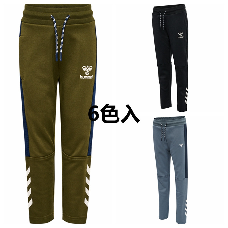8C1 丹麦儿童拼色松紧腰运动裤 春秋4-12岁男女童系绳休闲长裤