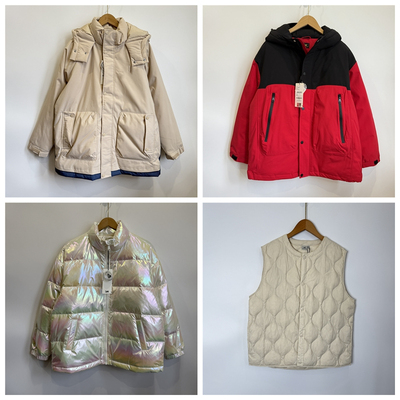 M1 柜货纯元男女童羽绒服110-165儿童冬季加厚保暖连帽外套马甲