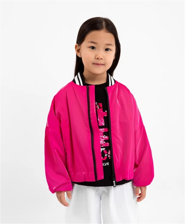 拉链外套棒球领双层夹克