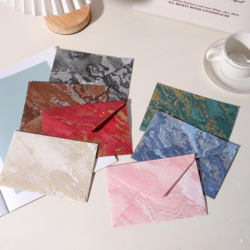 信封信纸高颜值 浪漫简约浮雕原创中国ins古风小众蓝色感恩节情书