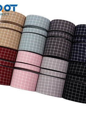 宝通diy发饰材料棉料小方格压条布带diy蝴蝶结手工制造丝带织带