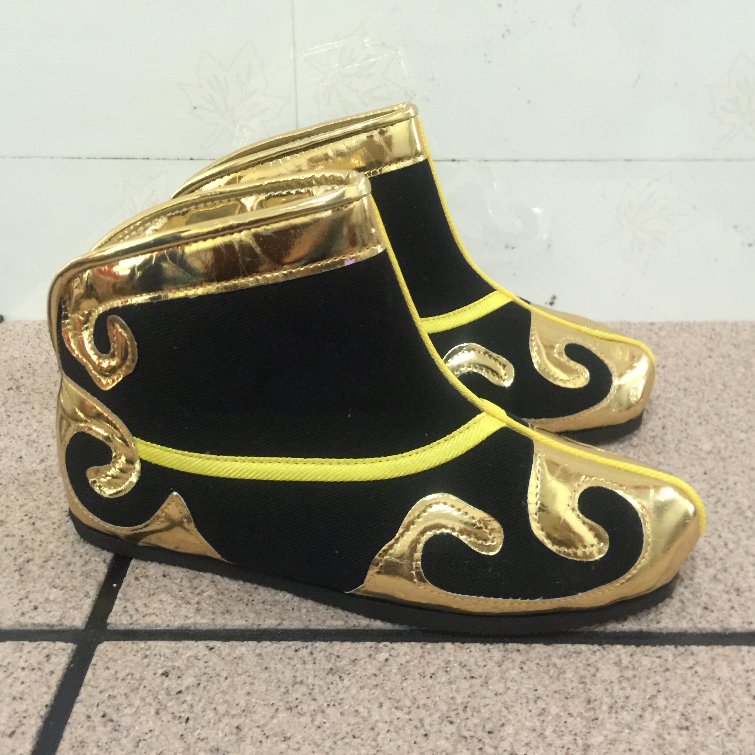 内高平底快靴戏曲男女古装鞋武生打靴cos王子阿哥轿夫鞋舞龙演出