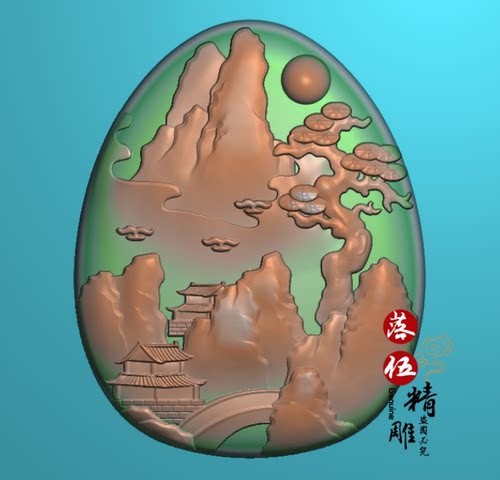 山水人家1149尖牙兽头精雕图jdp灰度图bmp浮雕图玉雕双面龙头狼牙