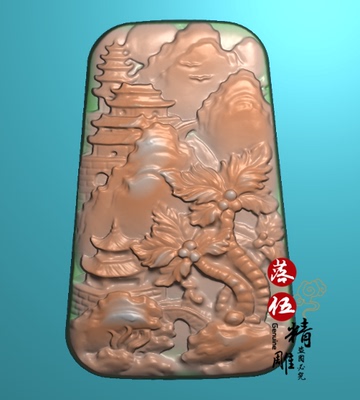 山水人家53501貔貅 招财瑞兽 扳指 精雕图 浮雕玉雕 电脑雕刻JDP