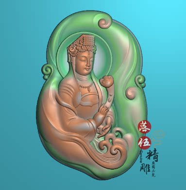 随形如意妈祖海浪7703精雕图jdp/bmp白玉浮雕图普渡众 生妈祖保佑