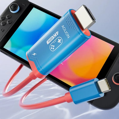 澳加狮switch2主机投屏线 NS2高清HDMI投屏线 SWITCH2电视连接线