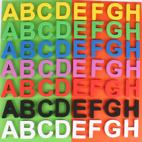 eva大写字母英文儿童早教冰箱贴