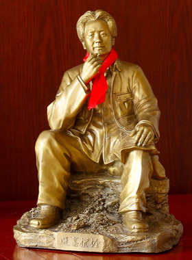 毛主席纯铜青年像纯铜铜像