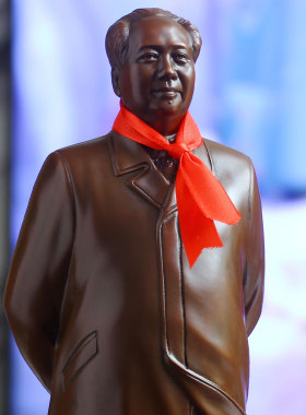 毛主席铜像雕像塑像紫铜全身摆件