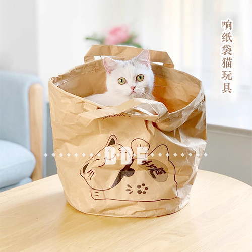 贝多芬牛皮纸猫咪玩具