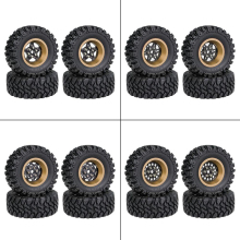 LJF TRX4M 1.2英寸轮胎 碳纤维轮毂 攀爬车轮毂 SCX24 FMS 1/18