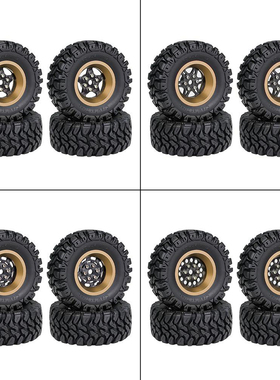 LJF TRX4M 1.2英寸轮胎 碳纤维轮毂 攀爬车轮毂 SCX24 FMS 1/18