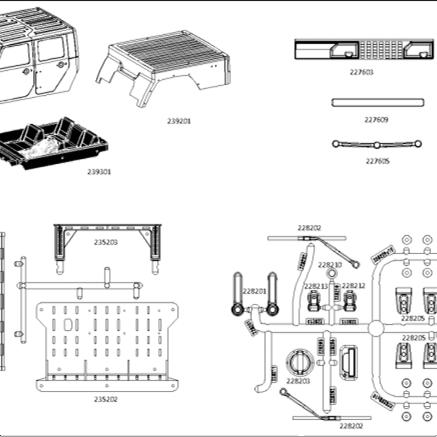 EMOX4大豹子攀爬车车壳银色