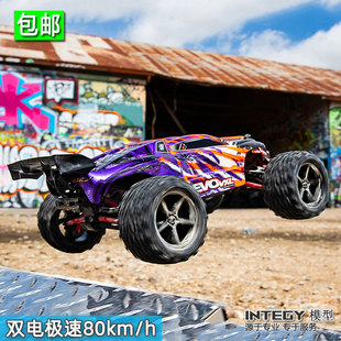 TRAXXAS小E 1/16 E-RVEO遥控电动无刷大脚车越野车RTR 71076-8