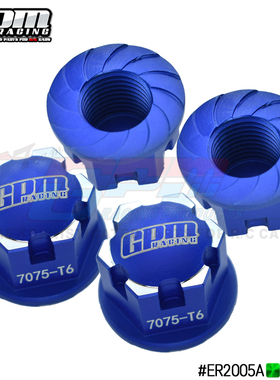GPM TRX 大E E-REVO 2.0 86086-4铝合金7075内滚花防松锁胎螺母