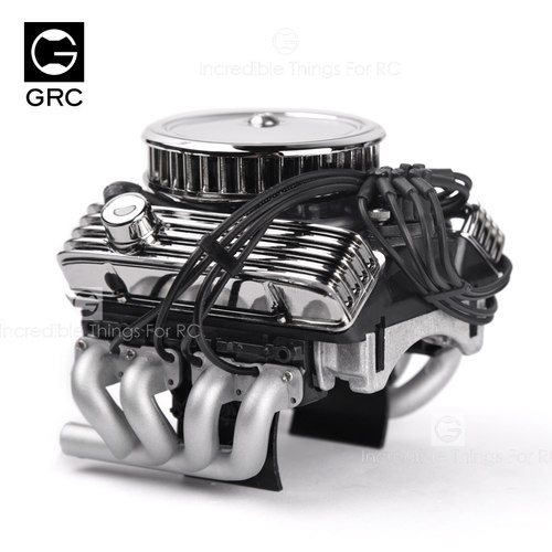 GRC 老式V8仿真发动机风扇散热器 F82电机风扇 引擎罩 GAX0142A