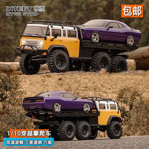平板车拖车JT6攀爬车模型车
