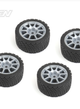 NBA371 CARTEN M车拉力胎+框10爪灰色+1mm (4PCS）