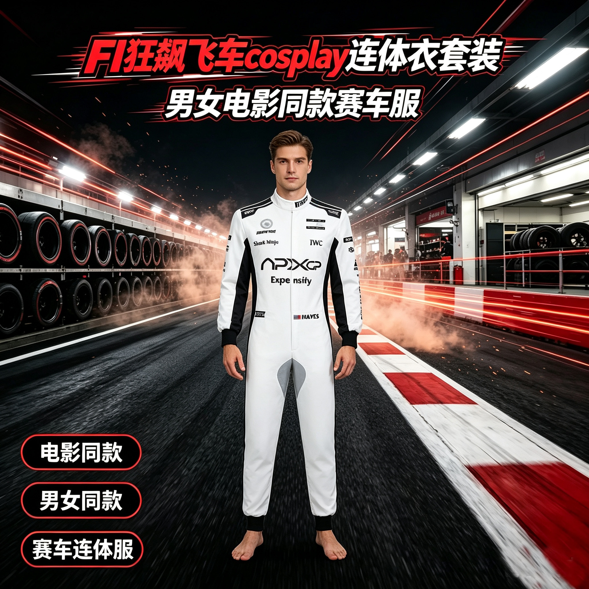 FI狂飙飞车cos连体赛车服同款
