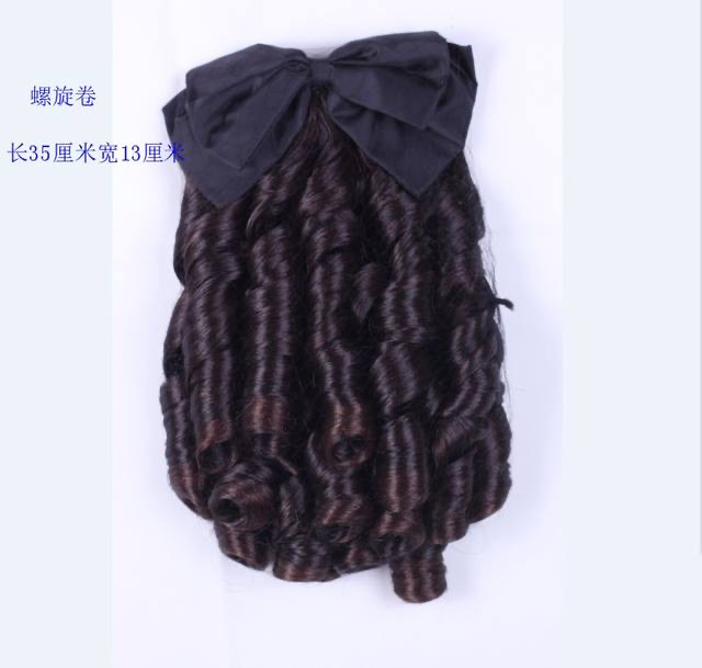 马尾民国复古发批老上海旗袍假发