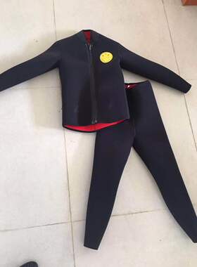 8潜水衣二件套潜水服水鬼下水服加绒保暖冬泳衣分体冬天