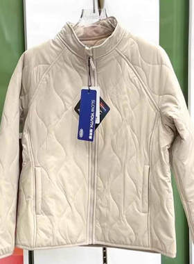 冰川时代24C2206女士冬季新款羊毛防风保暖棉袄加厚外穿立领拉链