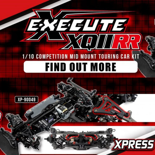 XPRESS XQ11RR 1/10中置电机RC遥控车电房竞赛车架KIT XP-90049