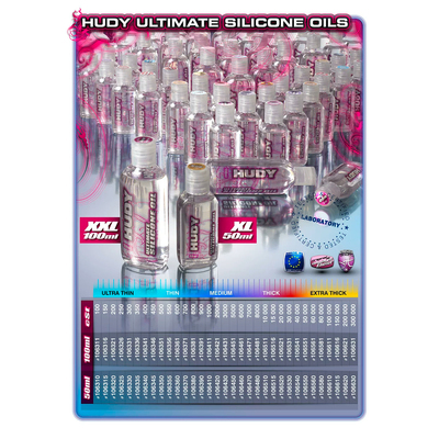 HUDY Rc模型车差速油避震油高精度硅油 油压油多号数 50ml