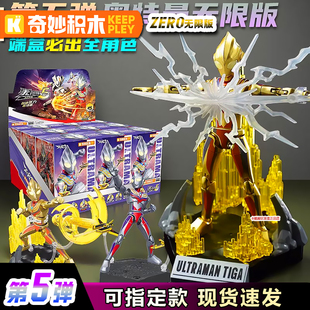 奇妙积木人奥特曼无限版第五弹闪耀迪迦玩具男礼物5代泽塔特利迦