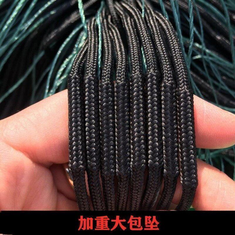 三层加重不缠网绳坠粘网渔网