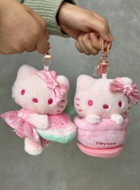 【正品代购】喜茶联名HelloKitty口金包毛绒挂件冰箱贴刺绣贴