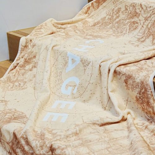 (正品代购)霸王茶姬官方正品新款老款茶马古道珊瑚绒毛毯周边