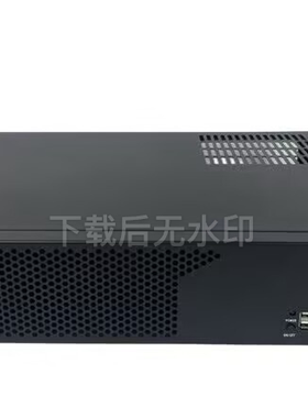 平面卧式机箱atx电源大中小主板半高显卡自带两个机箱风扇
